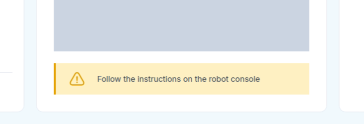 Pick[+] waiting for the confirmation on the robot console