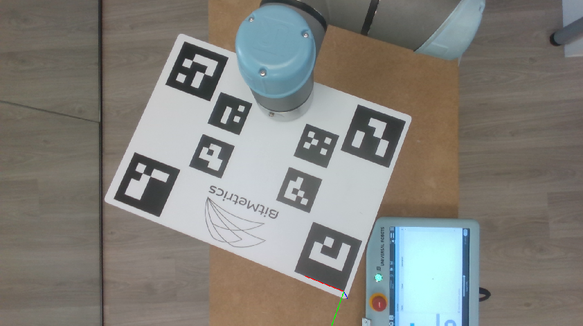 Third initial pose of the calibration plate